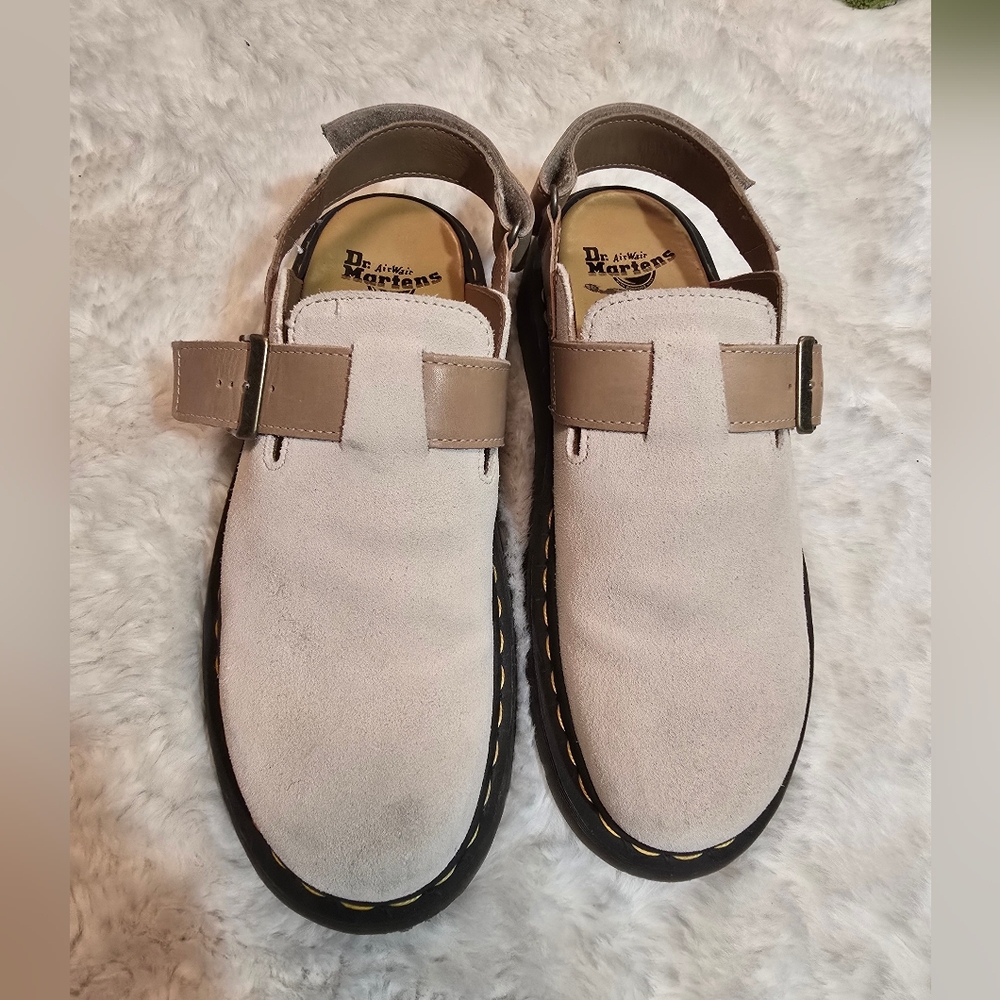 Dr. Martens Beige Mules Size 12 - Picture 2 of 6